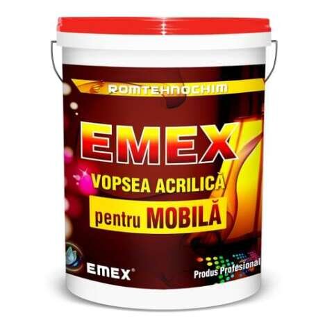 Vopsea Acrilica pentru Mobila ?Emex? - Gri - Bid. 4 Kg